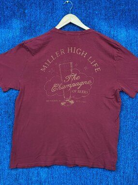 Miller High Life Champagne of Beers Oversized Promo Tee L